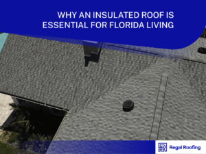 Top view of dark insulated roof